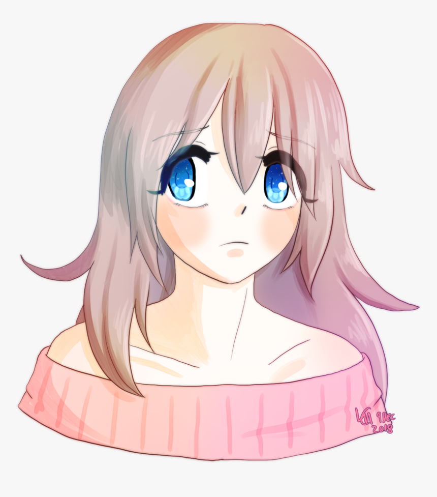 Moe Kawaii Girl Moe Moe Kyun Digital Art Manga Girl - Cartoon, HD Png Download