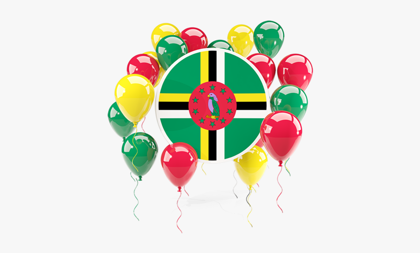 Round Flag With Balloons - Nigerian Flag Balloons Png, Transparent Png