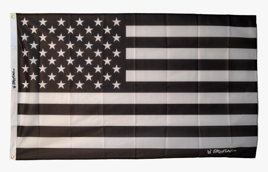 Black And White American Flag, HD Png Download