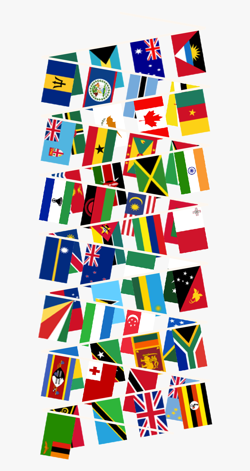 Transparent Dominica Flag Png - Nations Flags The Commonwealth, Png Download