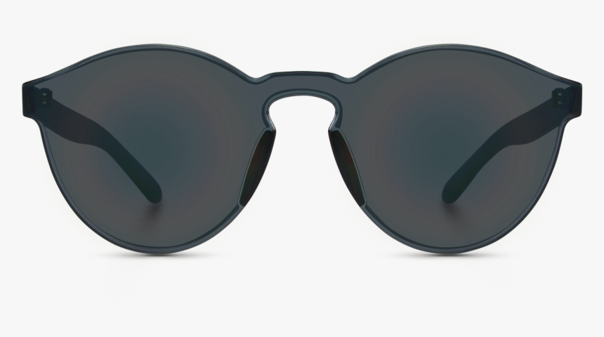 Thick Black Round Sunglasses - Sunglasses, HD Png Download