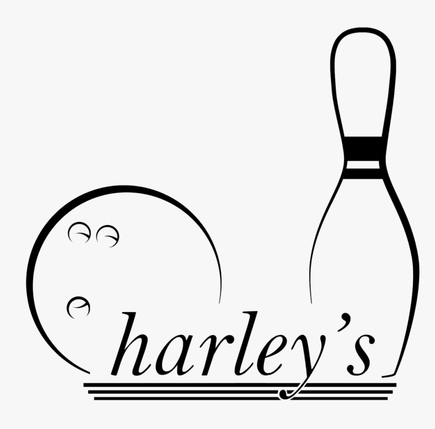 Bowling Drawing Line Huge Freebie Download For Powerpoint - Harley's Valley Bowl, HD Png Download