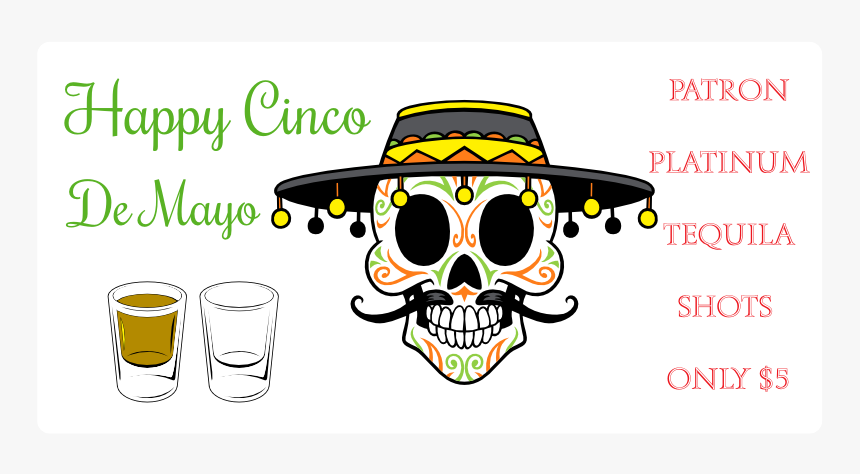 Download Happy 5 De Mayo Static Cling Skull Hd Png Download Transparent Png Image Pngitem