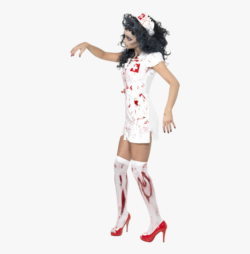 Zombie Nurse Costume, HD Png Download