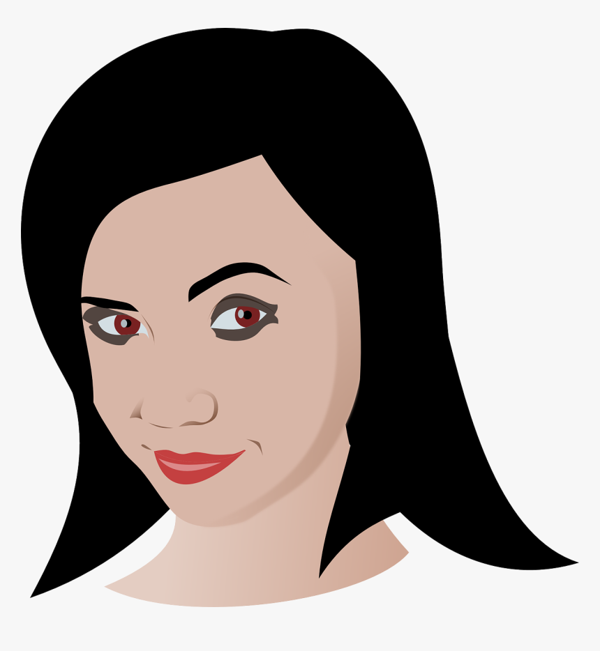 Brown Eyes Girl Clipart, HD Png Download