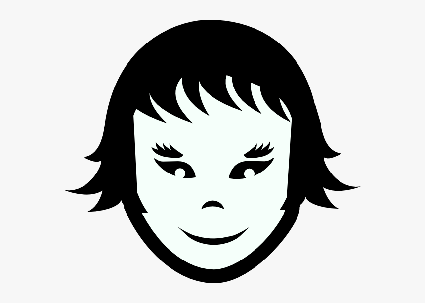 Girl S Head Svg Clip Arts - Weird Girls Face Transparent, HD Png Download