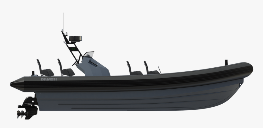 Transparent Ship Silhouette Png - Rhib 700, Png Download