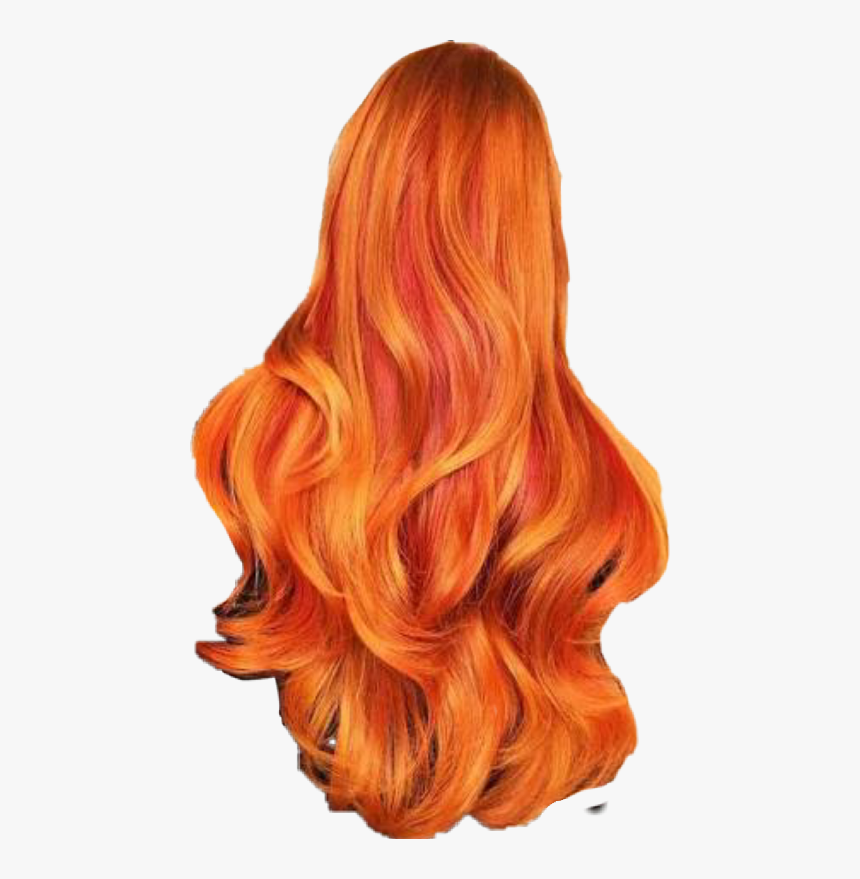 Neon Orange Girls Hair, HD Png Download