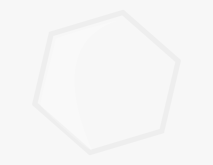 Transparent Hexagono Png - White Hexagon Transparent Background, Png Download