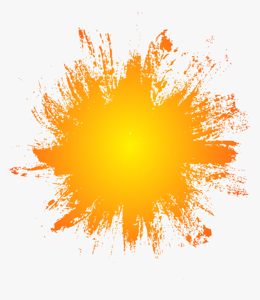 Grunge Sun 2 - Graphic Design, HD Png Download
