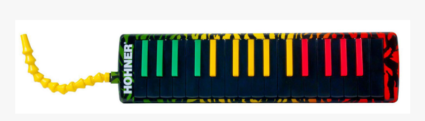 New Rasta Hohner Airboard 32 Key Melodica - Melodica Vert Jaune Rouge, HD Png Download
