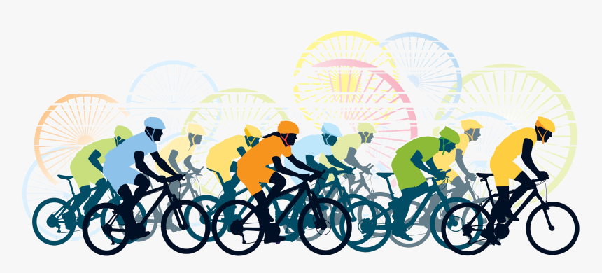 Path Clipart Bicycle Path - Bicycle Race Png, Transparent Png