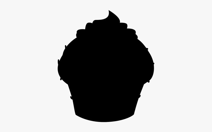 Cup Cake Png Transparent Images - Silhouette, Png Download