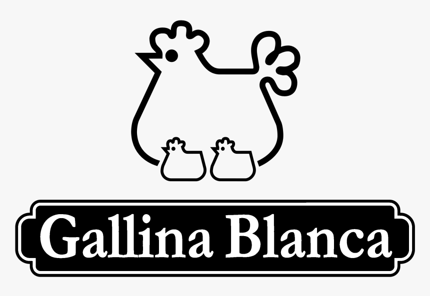 Gallina Blanca Logo Black And White - Line Art, HD Png Download
