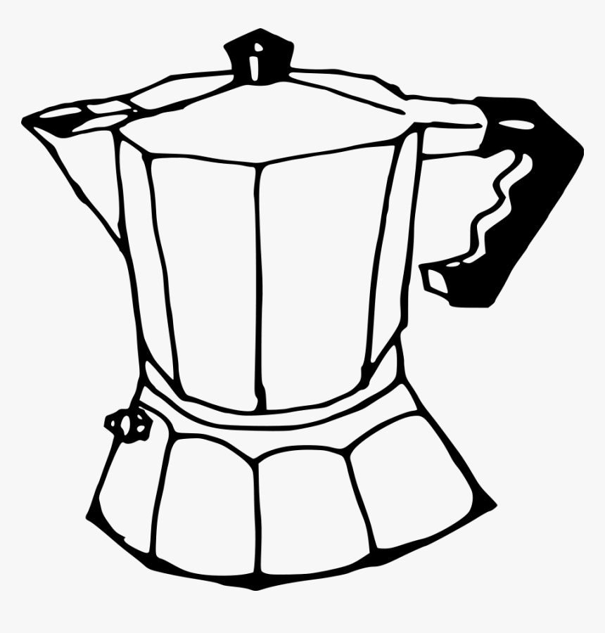 Coffee Clipart Png File Tag List, Coffee Clip Arts - Coffee Pot Line Art, Transparent Png