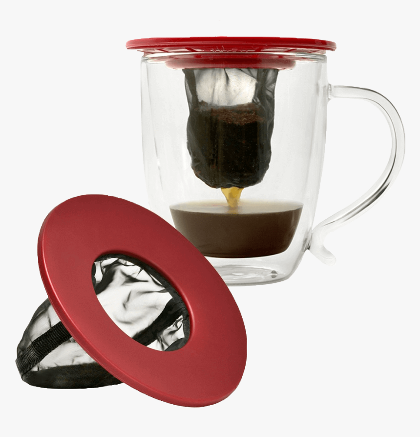 Coffee Brew Buddy Brewing Coffee Into A Mug - Single Cup Coffee Filter, HD Png Download