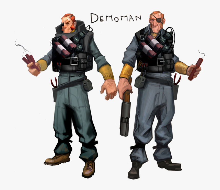 Concept Demoman - Team Fortress 2 Demoman Concept Art, HD Png Download