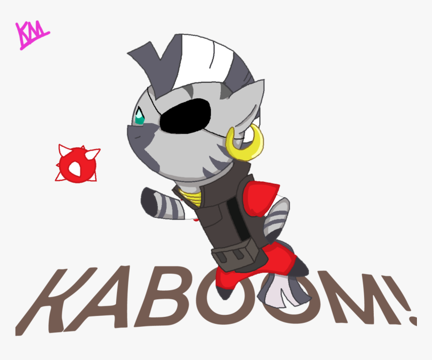 Kittymelodies, Crossover, Democora, Demoman, Kaboom, - Cartoon, HD Png Download