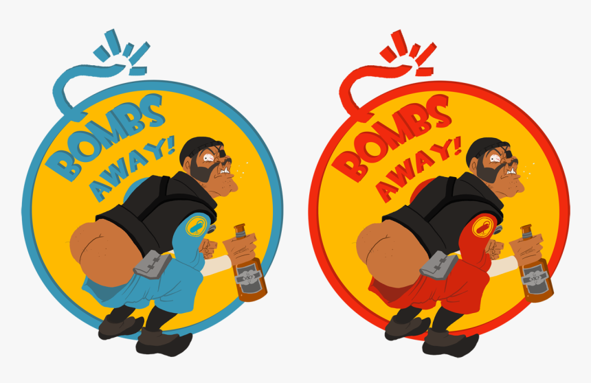 Bombs Away - Cartoon, HD Png Download