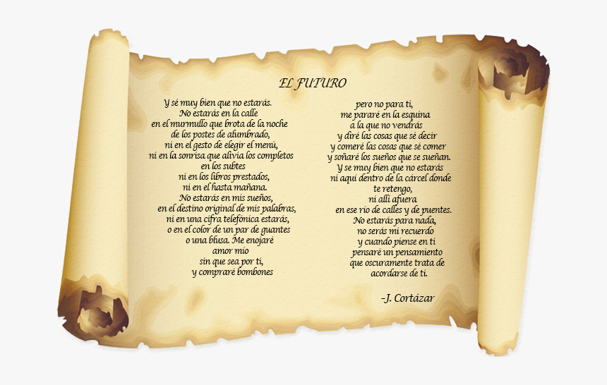 Pergaminos Png -argentino Julio Cortázar - Book, Transparent Png