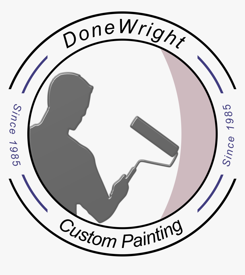 Donewright Custom Painting Logo - Painters Man Png, Transparent Png