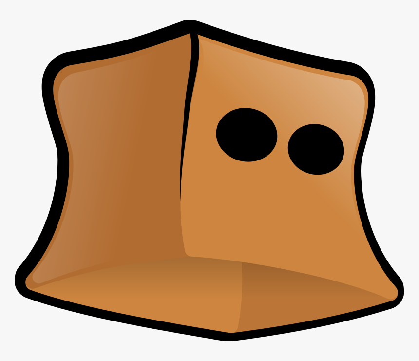 Tacos Clipart Bag Clip Art - Paper Bag Face Png, Transparent Png