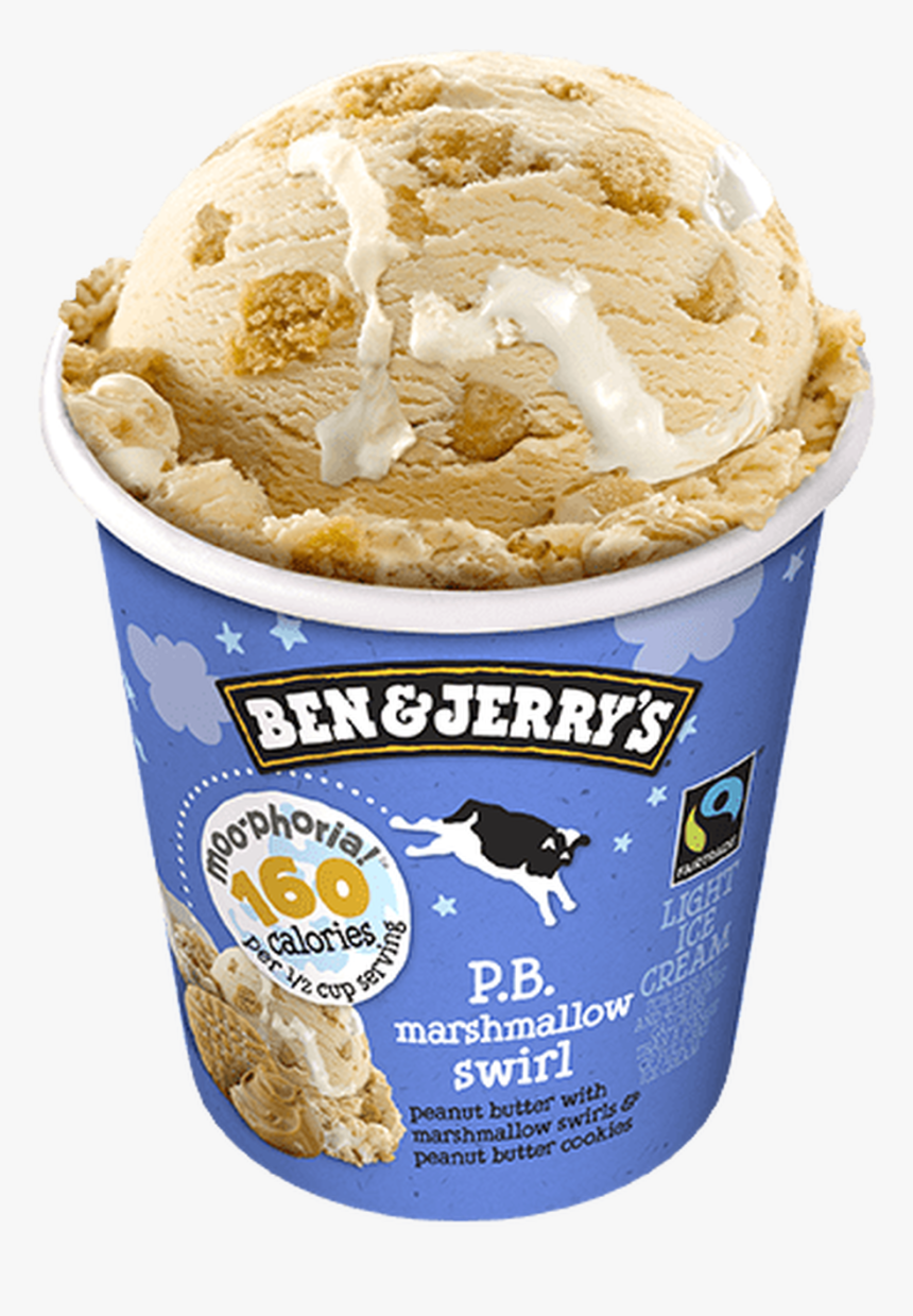 Ben & Jerry S, Peanut Butter Marshmallow Swirl Ice - Ben & Jerry's Moo Phoria Cherry Garcia, HD Png Download