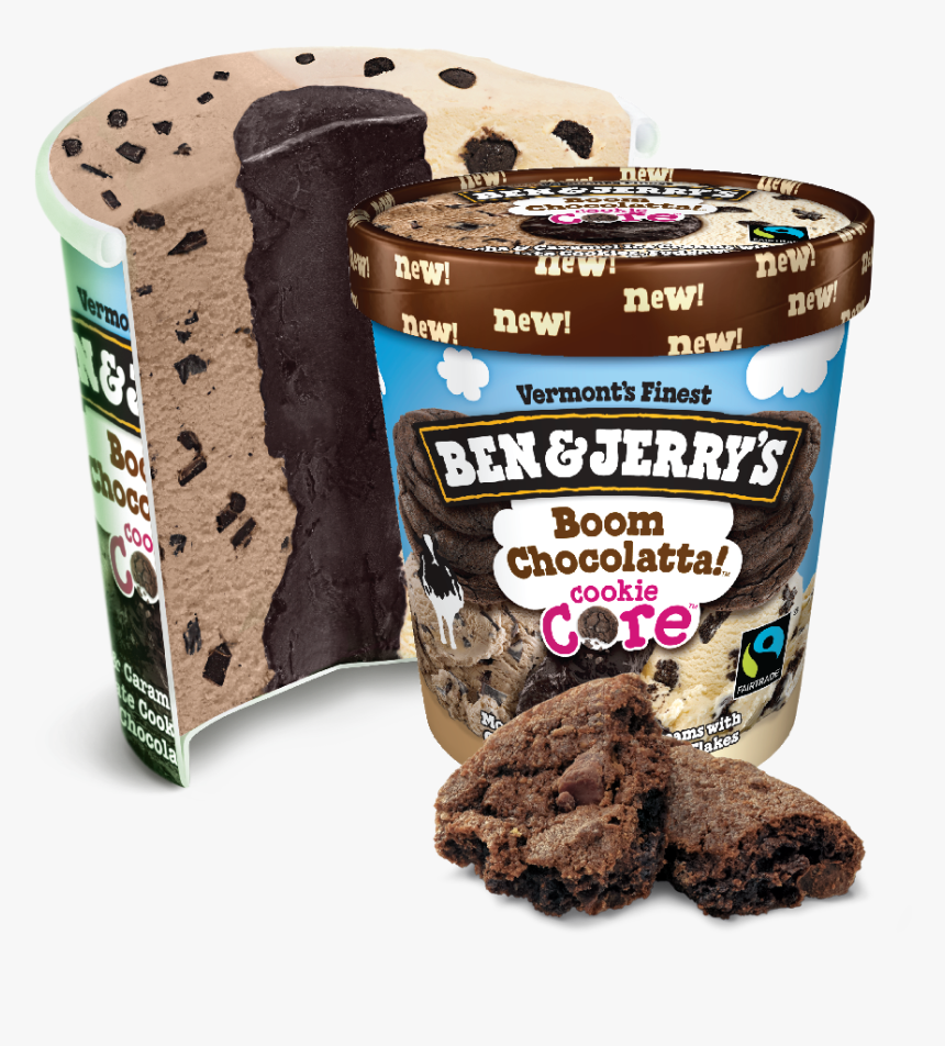 Ben & Jerry S Boom Chocolatta - Ben & Jerry's Brownie Core, HD Png Download