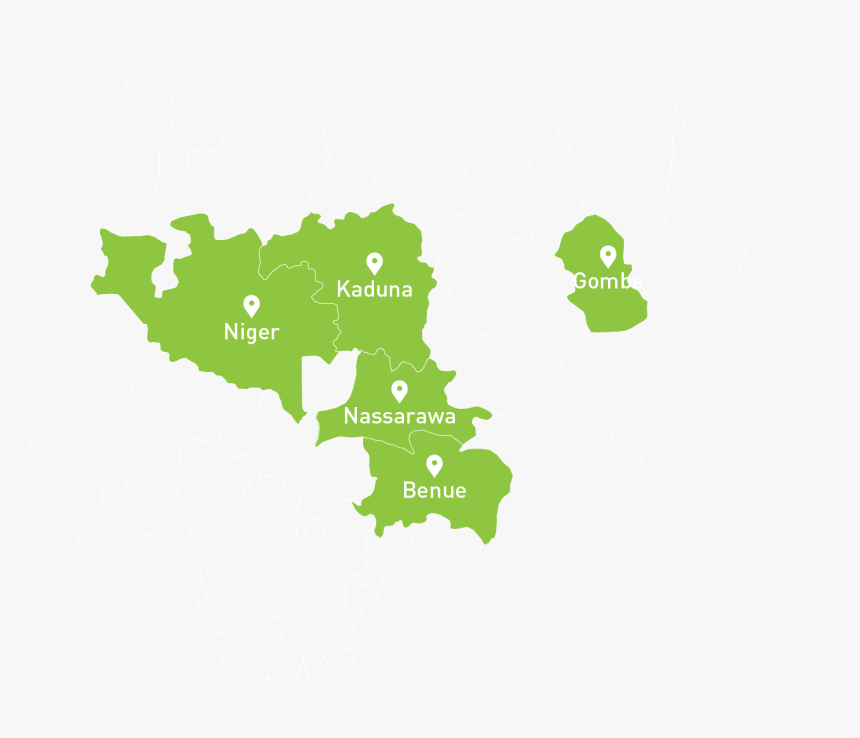 Nigeria Map Ginger, HD Png Download