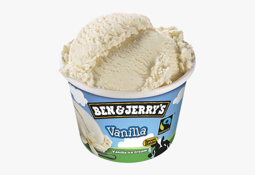 Ben & Jerry Vanilla 100ml Tub - Ben And Jerry's Vanilla, HD Png Download