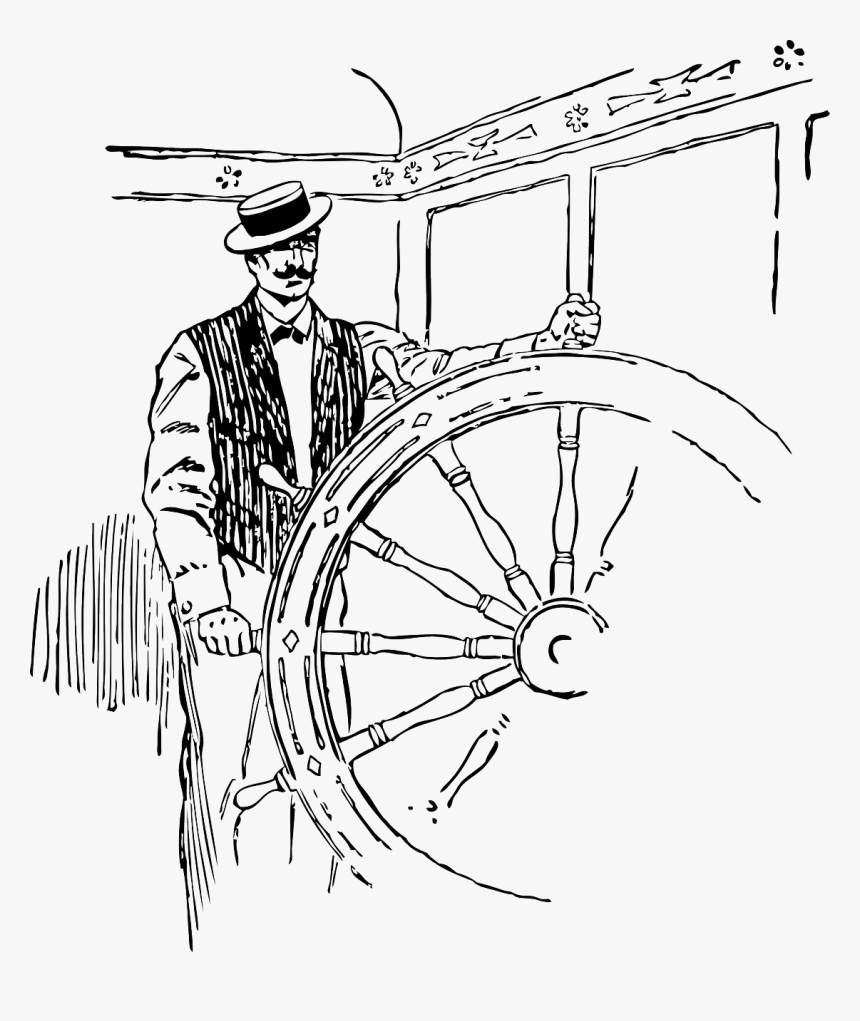Ship Sailor Drawing, HD Png Download