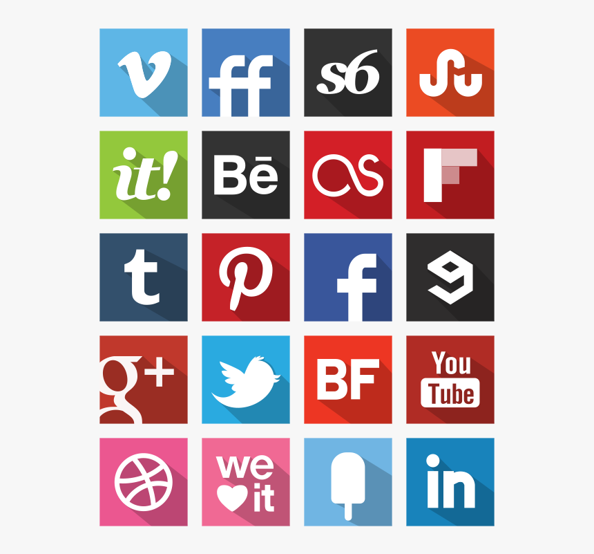 Transparent Flat Music Icon Png - Different Type Of Apps Icon, Png Download