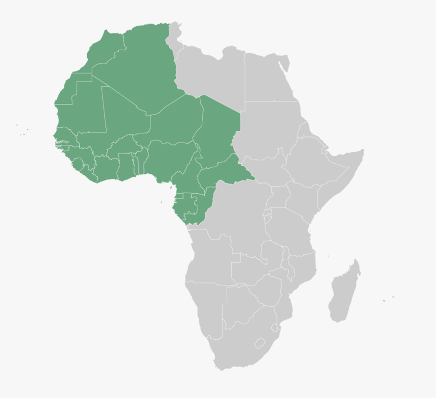 Waca-01 - Africa Map Vector Png, Transparent Png