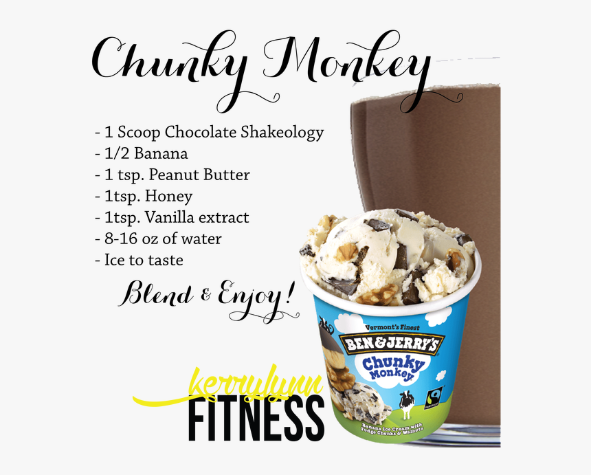 Transparent Ben And Jerry S Png - Shakeology Chunky Monkey, Png Download