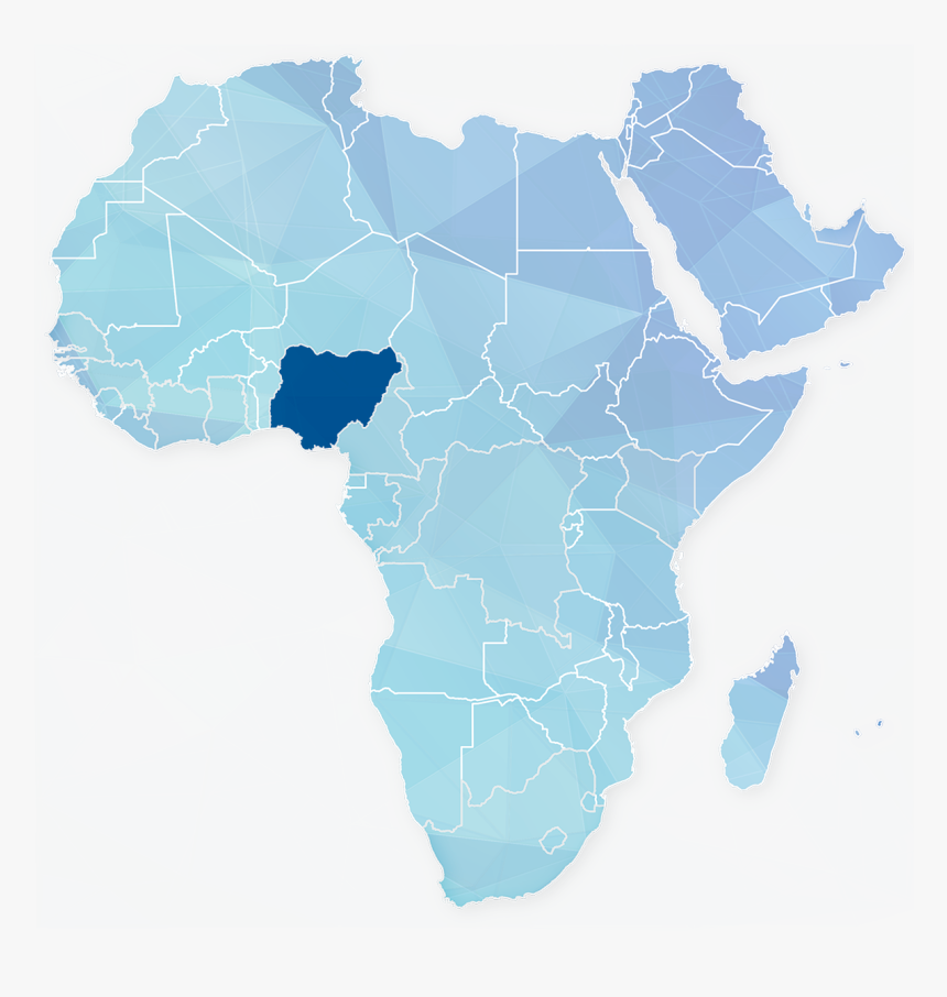 Africa Map Isolated, HD Png Download