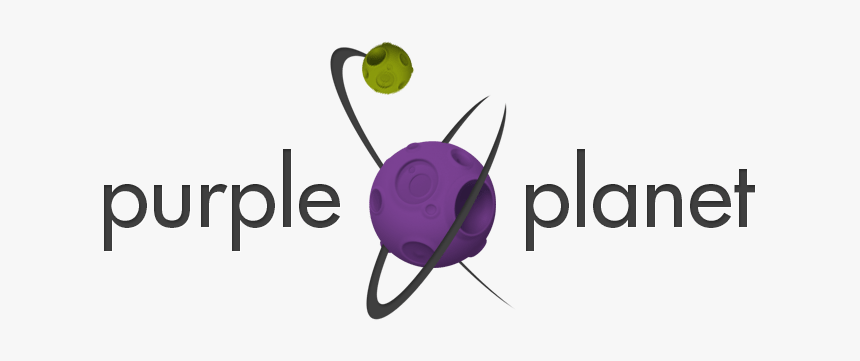 Purple Planet Logo Design, HD Png Download