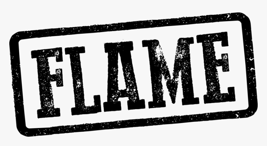 Flame Logo-2 - Monochrome, HD Png Download