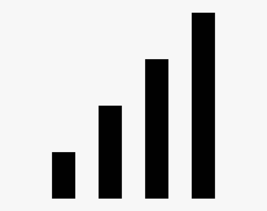 Bar Graph - Black Increasing Graph Png, Transparent Png