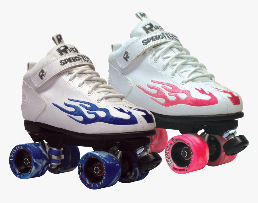 Rock White Flame Roller Skates - Roller Skates, HD Png Download