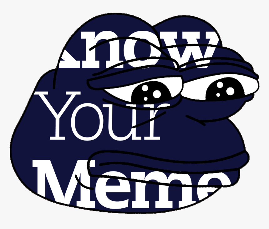 Cartoon Headgear Font - Frog Meme Sticker, HD Png Download