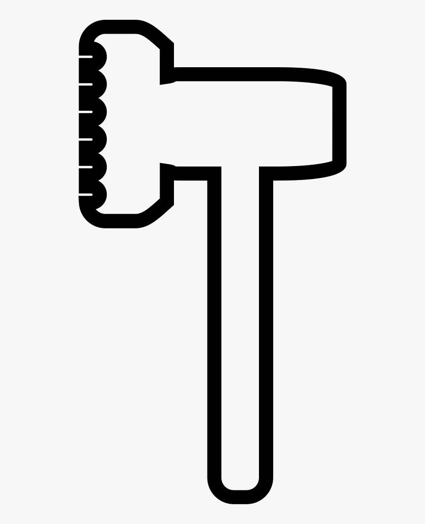 Meat Tenderizer Outline, HD Png Download