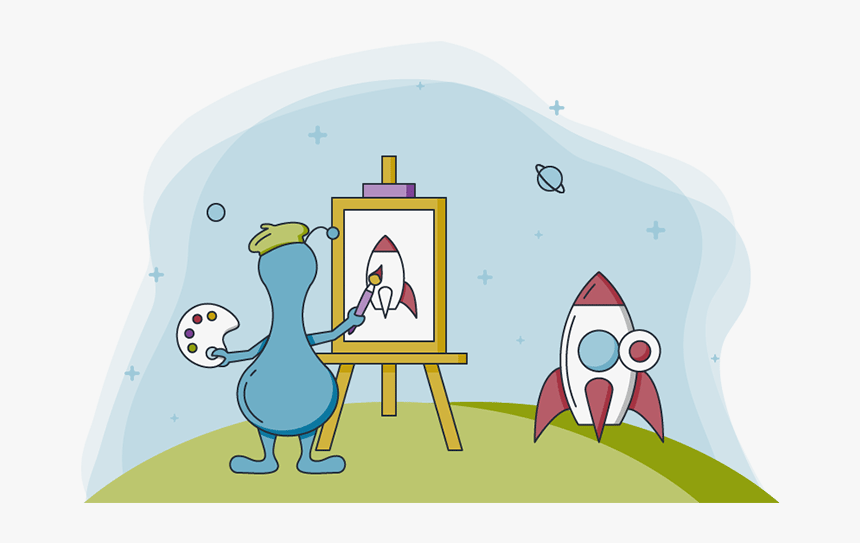 Purpleplanet Website Portfolio - Cartoon, HD Png Download