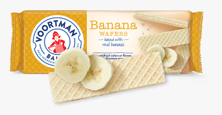 Banana Wafers - Voortman Lemon Wafers, HD Png Download