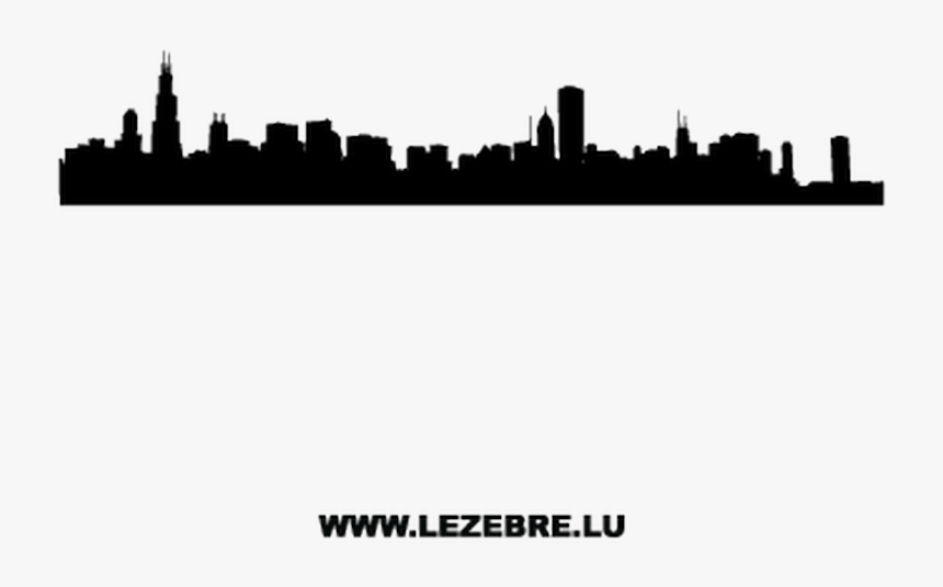 Transparent Chicago Skyline Silhouette Png - Silhouette Transparent Chicago Skyline, Png Download