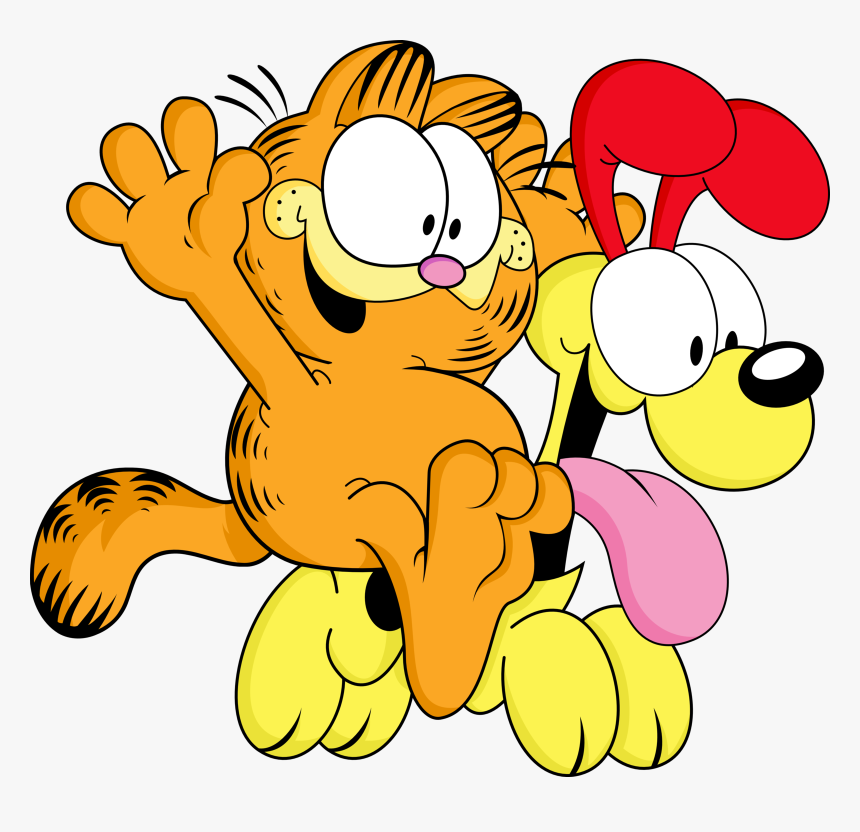 The Strip S Focus Is Mostly On The Interactions Among - Garfield And Odie, HD Png Download
