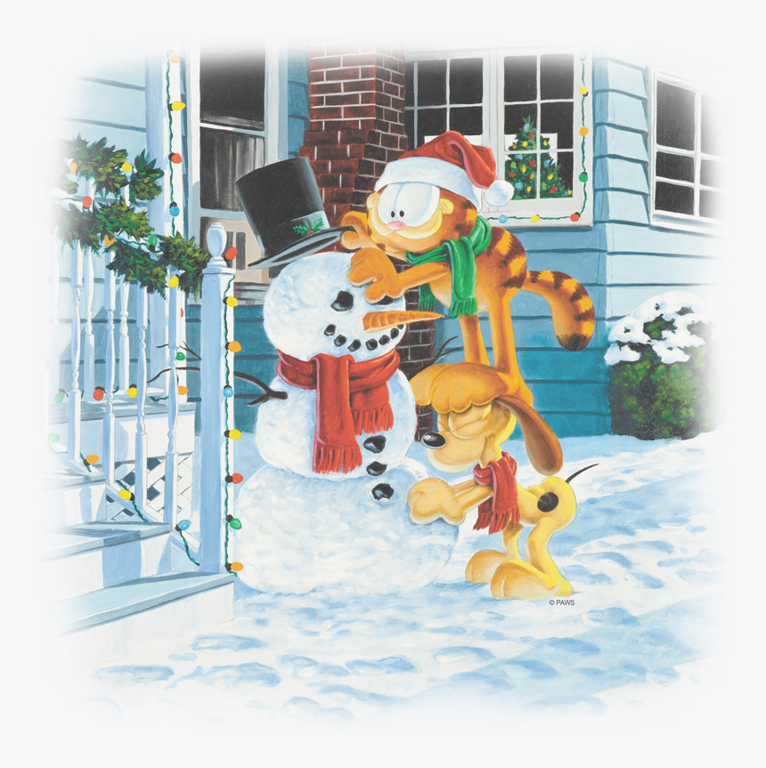 Garfield Snow Fun Kid S T Shirt, HD Png Download