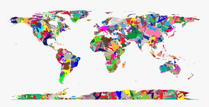 Artistic World Map Transparent, HD Png Download