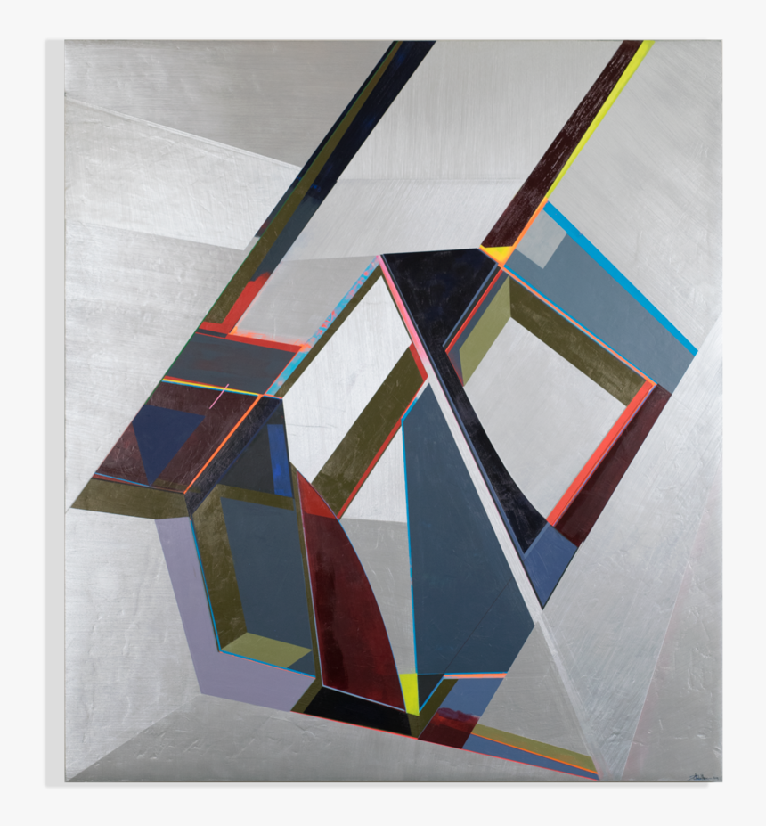 02 Kal Mansur Heart 48x54in Acrylic On Panel 2019 $5400 - Triangle, HD Png Download