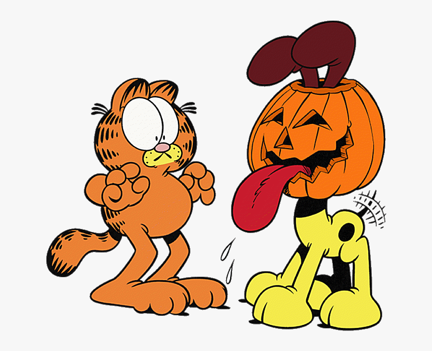 Halloween Garfield Cat, Garfield Halloween, Garfield - Garfield And Odie Halloween, HD Png Download