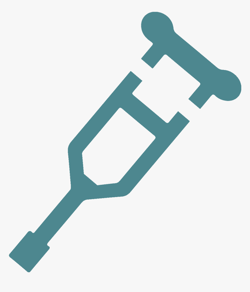 Cane Clip Crutch , Transparent Cartoons - Crutch, HD Png Download